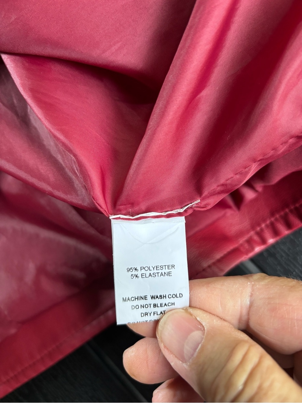 Red Pu Leather Bomber Jacket R1 - Picture 7 of 9